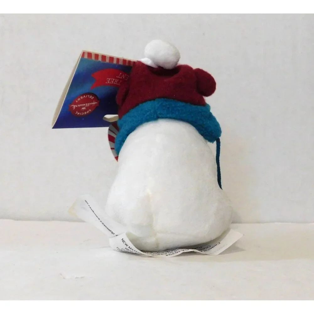 Hallmark Northpole Christmas Tree Ornament Plush Bear Candy Cane